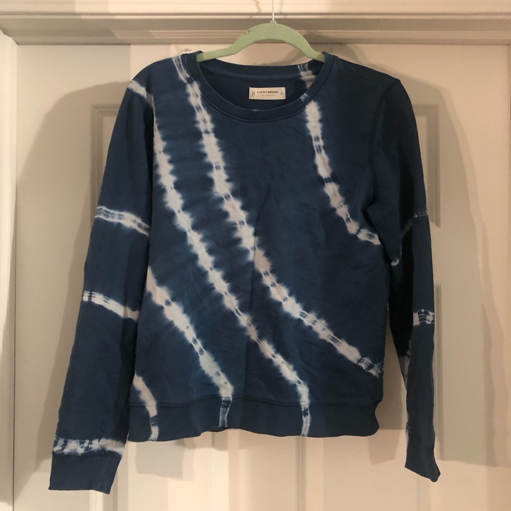 Lucky Brand Tie Dye Long Sleeve Top- Size Medium